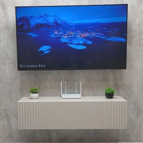 Тумба подвесная под ТВ LINES MTV4-MA 1150 Бежевый (Леда-М 10.1.5) в Серове - serov.mebel24.online | фото 2