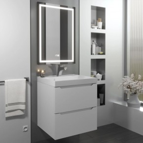 Тумба с раковиной Uperwood Tanos 50 см, подвесная, белая матовая в Серове - serov.mebel24.online | фото