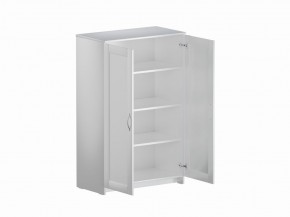 Тумба СИРИУС двухдверная высокая, цвет белый в Серове - serov.mebel24.online | фото 3
