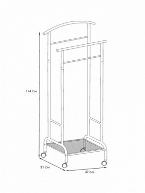 Вешалка для костюма Римини 2М в Серове - serov.mebel24.online | фото 4