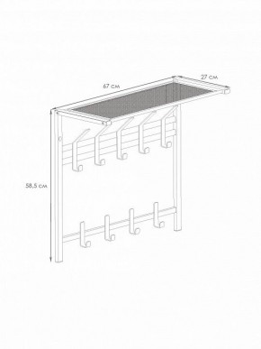 Вешалка-полка Торонто 22 в Серове - serov.mebel24.online | фото 3