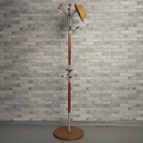 Вешалка-стойка Декарт Д-1 средне-коричневый/металлик в Серове - serov.mebel24.online | фото 6
