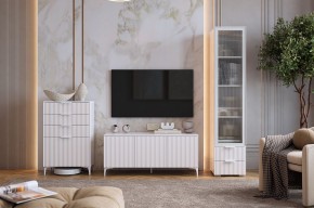 ЗЕФИР Гостиная К1 (белое дерево/белый муар) в Серове - serov.mebel24.online | фото