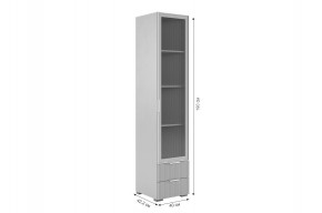 ЗЕФИР Гостиная К2 (белое дерево/черный муар) в Серове - serov.mebel24.online | фото 6