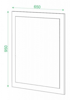 Зеркало настенное Домино в Серове - serov.mebel24.online | фото 2